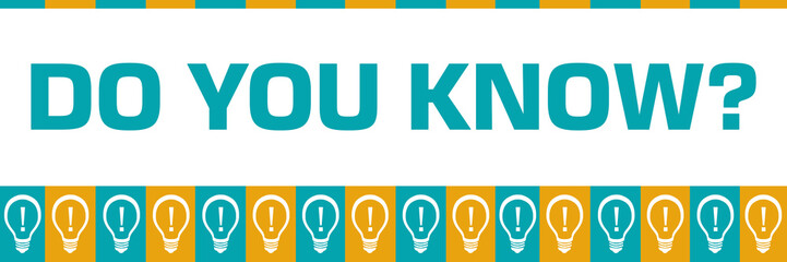 Do You Know Turquoise Yellow Boxes Bulbs Horizontal 