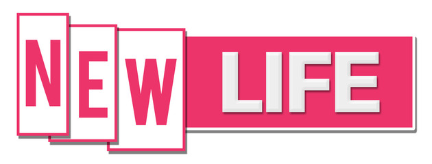 New Life Pink White Box Horizontal 