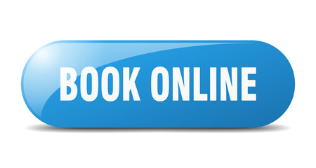 book online button. book online sign. key. push button.