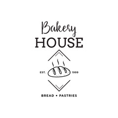 Creative Bakery Concept Logo Design Template, Badges
