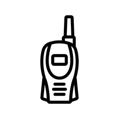 compact walkie-talkie icon vector. compact walkie-talkie sign. isolated contour symbol illustration