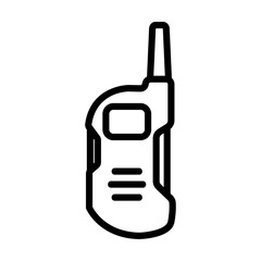 amateur walkie talkie icon vector. amateur walkie talkie sign. isolated contour symbol illustration