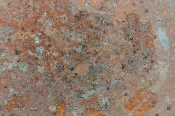 Abstract texture of rusty metal close up
