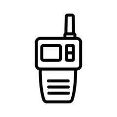 multifunctional walkie talkie icon vector. multifunctional walkie talkie sign. isolated contour symbol illustration