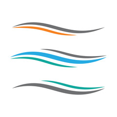 Abstract Swoosh Logo Design Template