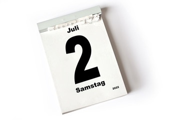 2. Juli 2022