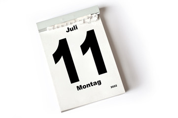 11. Juli 2022