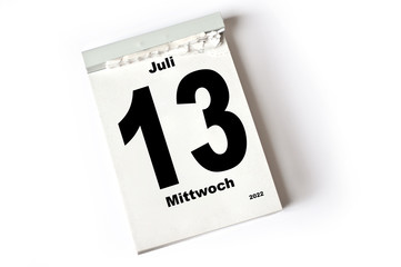 13. Juli 2022