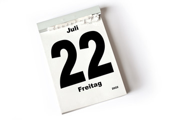 22. Juli 2022