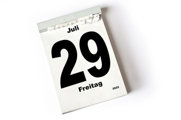 29. Juli 2022