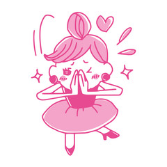 気軽に仕事を頼む女性社員のイラスト
