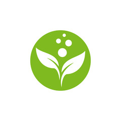 Leaf logo vector design template