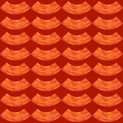 Mosaic of bricks. Seamless background. Means for the device of masonry walls and floors. Vector illustration for web design or print.