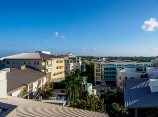 Keuken foto achterwand Seven Mile Beach, Grand Cayman Camana Bay, elevated view, George Town, Grand Cayman, Cayman Islands