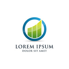 Financial And Accounting Logo Design Vector Template.