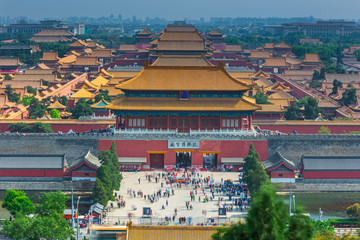Famous Entrance to Forbidden City in Beijing