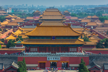 Famous Entrance to Forbidden City in Beijing