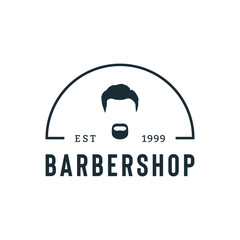 Barbershop Concept Logo Design Template