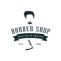 Barbershop Concept Logo Design Template