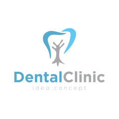 Dental Concept Logo Design Template