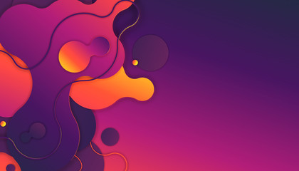 Colorful abstract background 3D illustration.
