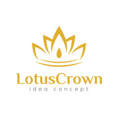 Crown Concept Logo Design Template