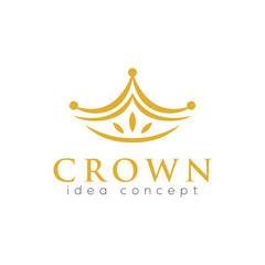 Crown Concept Logo Design Template