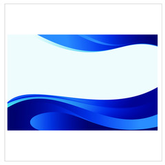Abstract background with blue wave. Wavy waves banner color line for web banner. vector abstract design