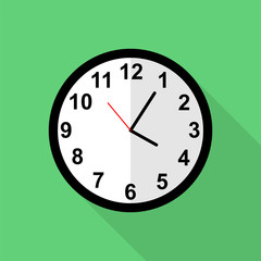 Classic clock icon, Five minutes past four o'clock