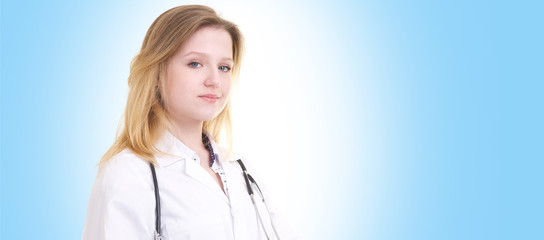 Medical doctor  woman portrait with happy expression 
