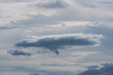 Dramatic sky with clouds. Natural background
