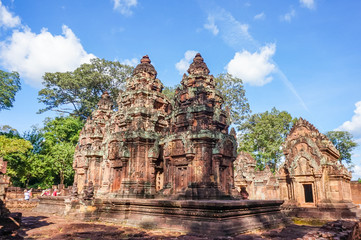 Fototapeta na wymiar Kambodscha, Siem Reap Province, Krong Siem Reap, Im Angkor Thom Tempel