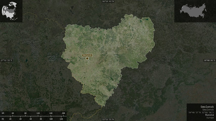 Smolensk, Russia - composition. Satellite