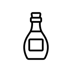 kind of storage bottle icon vector. kind of storage bottle sign. isolated contour symbol illustration