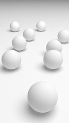 White abstract background. Lowpoly backdrop. Crumpled paper. 3D illustration