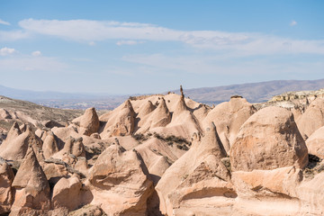 Many different rock formations and small fairy chimneys at Devrent Valley  in Goreme, Cappadocia,Turkey.