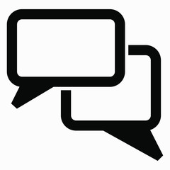 Naklejka premium New chat icon. Correspondence between people. Communication in social networks. Illustration of isolated vector sign symbol.