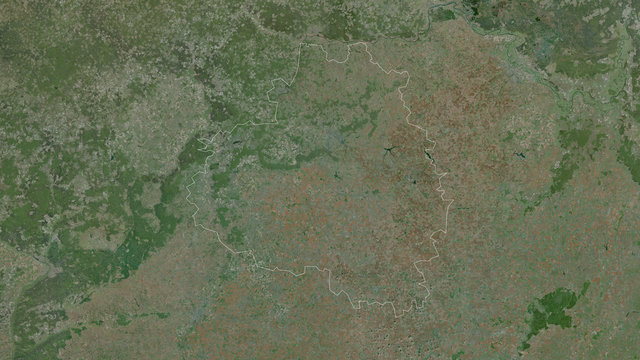 Tula, Russia - outlined. Satellite