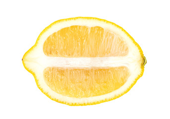 Lemon isolated on white background