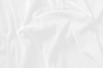 White soft cotton towel from natural, texture for background,  close up photo.