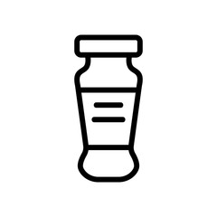 long pickling jar icon vector. long pickling jar sign. isolated contour symbol illustration
