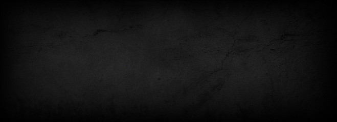 Abstract Grunge Decorative black Dark Wall Background. Dark black concrete backgrounds with Rough Texture, Dark wallpaper, Space For Text, use for Decorative design web page banner frames wallpaper