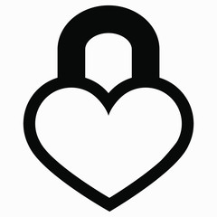 Heart and castle. Female heart. Illustration of romance. The relationship between a man and a woman. The soul of a girl. Valentine's Day. Vector icon.