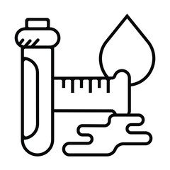 chemical test tubes icon vector