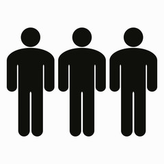 People group icon. Meeting of workers. Conference. Crowd. Vector icon.