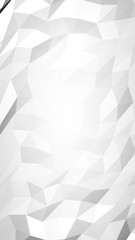 Obraz premium White abstract background. Lowpoly backdrop. Crumpled paper. 3D illustration