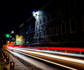 Obraz premium traffic in the night