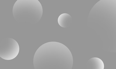 White circles gradient on gray abstract background. Modern graphic design element.