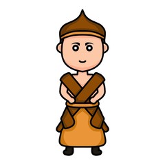 illustration of Batak traditional clothing