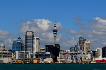 Skyline of Auckland City, New Zealand